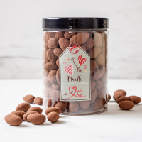 Dóza Mandle v hořké čokoládě a v kakau 650g